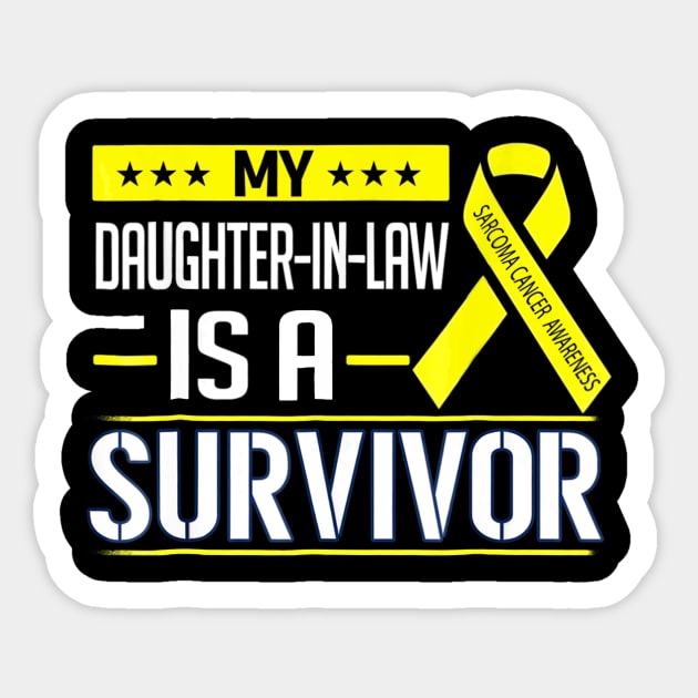 My Daughter In Law Sarcoma Cancer Awareness Sticker by LaurieAndrew